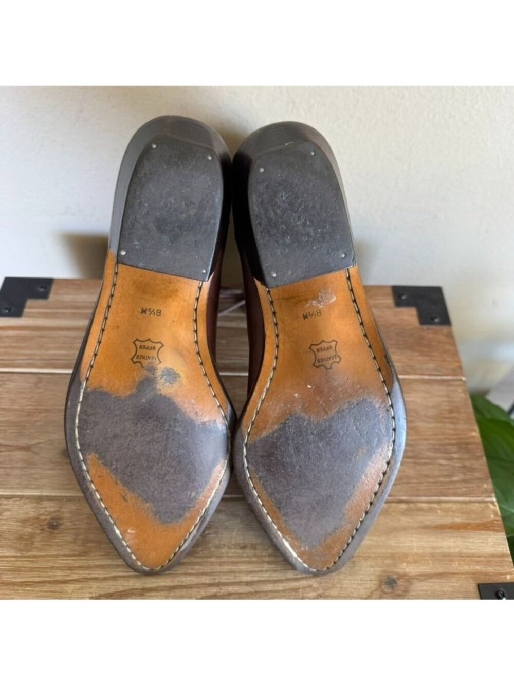 80s Vintage Nine West Brown Leather Lace Up Victorian Western Ankle Boots 8.5 - Picture 13 of 14